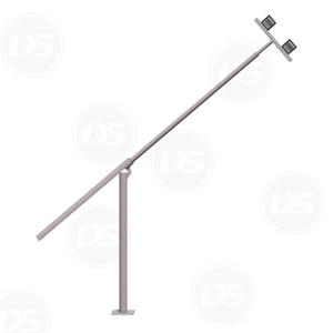 Poste de luz de calle con bisagras DS-SAP6 para luces de inundaci&oacute;n LED, poste de luz de calle Gi galvanizado en caliente plegable 