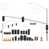 Tiang Lampu Isyarat DS-TLP2 HDG, Tiang Keluli Gi